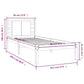 Bedframe Massief Grenenhout Wit 90X200 Cm