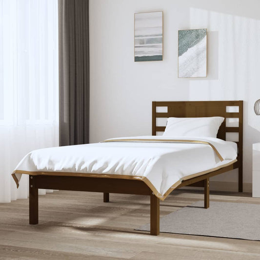 Bedframe Massief Grenenhout Honingbruin 90X200 Cm