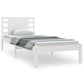 Bedframe Massief Grenenhout Wit 100X200 Cm