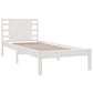Bedframe Massief Grenenhout Wit 100X200 Cm