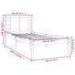 Bedframe Massief Grenenhout Honingbruin 100X200 Cm