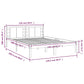 Bedframe Massief Grenenhout Honingbruin 120X200 Cm
