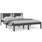 Bedframe Massief Grenenhout Grijs 140X200 Cm