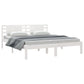 Bedframe Massief Hout Wit 180X200 Cm 6Ft Super King