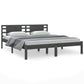 Bedframe Massief Hout Grijs 180X200 Cm 6Ft Super King