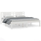 Bedframe Massief Grenenhout Wit 200X200 Cm