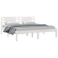 Bedframe Massief Grenenhout Wit 200X200 Cm