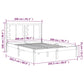 Bedframe Massief Grenenhout Zwart 200X200 Cm
