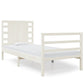 Bedframe Massief Grenenhout Wit 75X190 Cm 2Ft6 Small Single