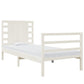 Bedframe Massief Grenenhout Wit 75X190 Cm 2Ft6 Small Single