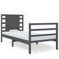 Bedframe Massief Grenenhout Grijs 75X190 Cm 2Ft6 Small Single