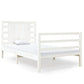 Bedframe Massief Grenenhout Wit 90X190 Cm 3Ft Single
