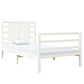 Bedframe Massief Grenenhout Wit 90X190 Cm 3Ft Single