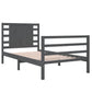 Bedframe Massief Grenenhout Grijs 90X190 Cm 3Ft Single