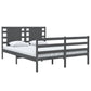 Bedframe Massief Grenenhout Grijs 120X190 Cm 4Ft Small Double