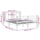 Bedframe Massief Grenenhout Grijs 120X190 Cm 4Ft Small Double