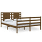 Bedframe Massief Hout Honingbruin 120X190 Cm 4Ft Small Double