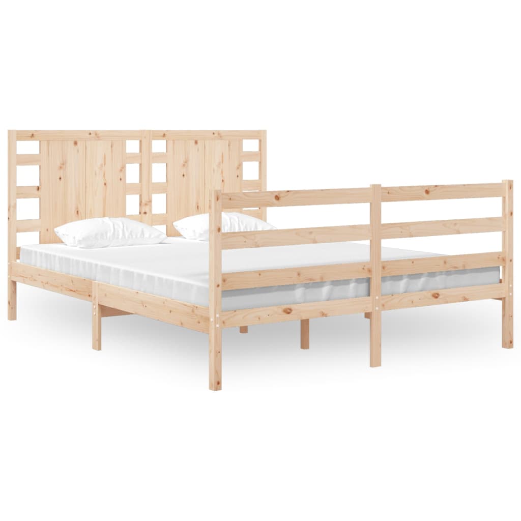 Bedframe Massief Grenenhout 135X190 Cm 4Ft6 Double