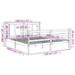 Bedframe Massief Grenenhout Honingbruin 140X190 Cm