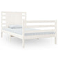 Bedframe Massief Grenenhout Wit 90X200 Cm