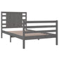 Bedframe Massief Grenenhout Grijs 90X200 Cm