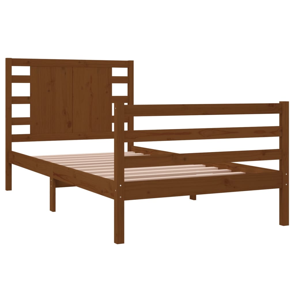 Bedframe Massief Grenenhout Honingbruin 90X200 Cm