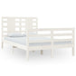 Bedframe Massief Grenenhout Wit 120X200 Cm