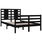 Bedframe Massief Grenenhout Zwart 120X200 Cm