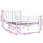 Bedframe Massief Grenenhout Zwart 120X200 Cm
