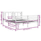 Bedframe Massief Grenenhout Wit 140X200 Cm
