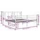 Bedframe Massief Grenenhout Zwart 140X200 Cm