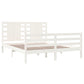 Bedframe Massief Grenenhout Wit 160X200 Cm