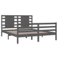 Bedframe Massief Grenenhout Grijs 160X200 Cm
