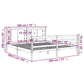 Bedframe Massief Grenenhout Wit 180X200 Cm 6Ft Super King