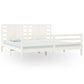 Bedframe Massief Grenenhout Wit 200X200 Cm