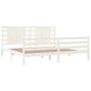 Bedframe Massief Grenenhout Wit 200X200 Cm