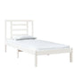 Bedframe Massief Hout Wit 75X190 Cm 2Ft6 Small Single