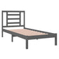 Bedframe Massief Hout Grijs 75X190 Cm 2Ft6 Small Single