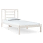 Bedframe Massief Grenenhout Wit 90X190 Cm 3Ft Single