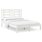 Bedframe Massief Hout Wit 120X190 Cm 4Ft Small Double