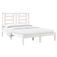Bedframe Massief Hout Wit 120X190 Cm 4Ft Small Double