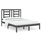 Bedframe Massief Hout Grijs 120X190 Cm 4Ft Small Double
