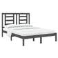 Bedframe Massief Hout Grijs 120X190 Cm 4Ft Small Double