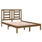 Bedframe Massief Hout Honingbruin 120X190 Cm 4Ft Small Double
