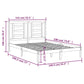 Bedframe Massief Grenenhout Wit 135X190 Cm 4Ft6 Double
