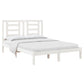 Bedframe Massief Grenenhout Wit 140X190 Cm