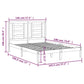 Bedframe Massief Grenenhout Wit 140X190 Cm