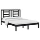 Bedframe Massief Grenenhout Zwart 140X190 Cm