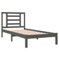 Bedframe Massief Grenenhout Grijs 90X200 Cm