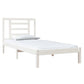 Bedframe Massief Grenenhout Wit 100X200 Cm